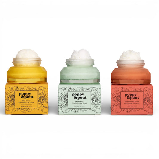 lip scrub - exfoliating by poppy & pout