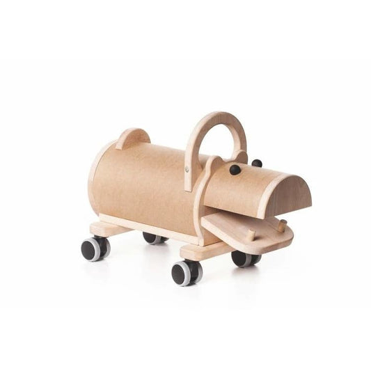 toy scooter - ride-on - bajo wooden hippo by little poland gallery