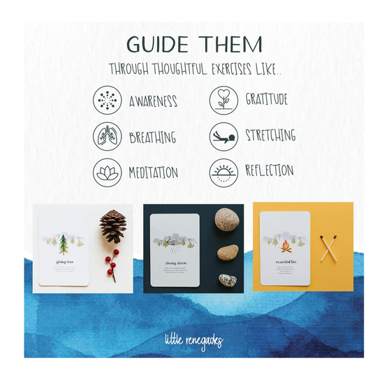card set - mindful kids by little renegades