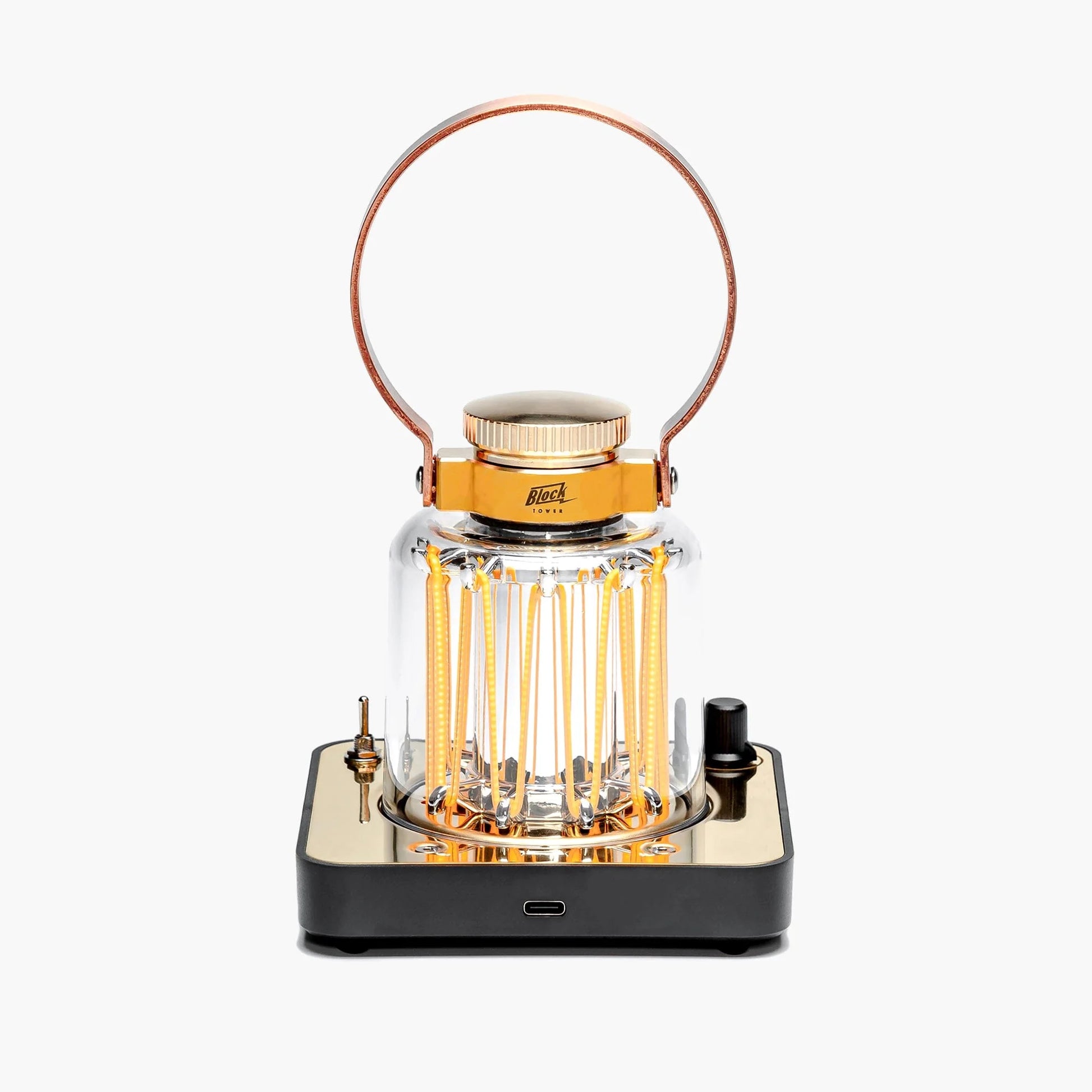 lantern - block tower - rechargeable by barebones