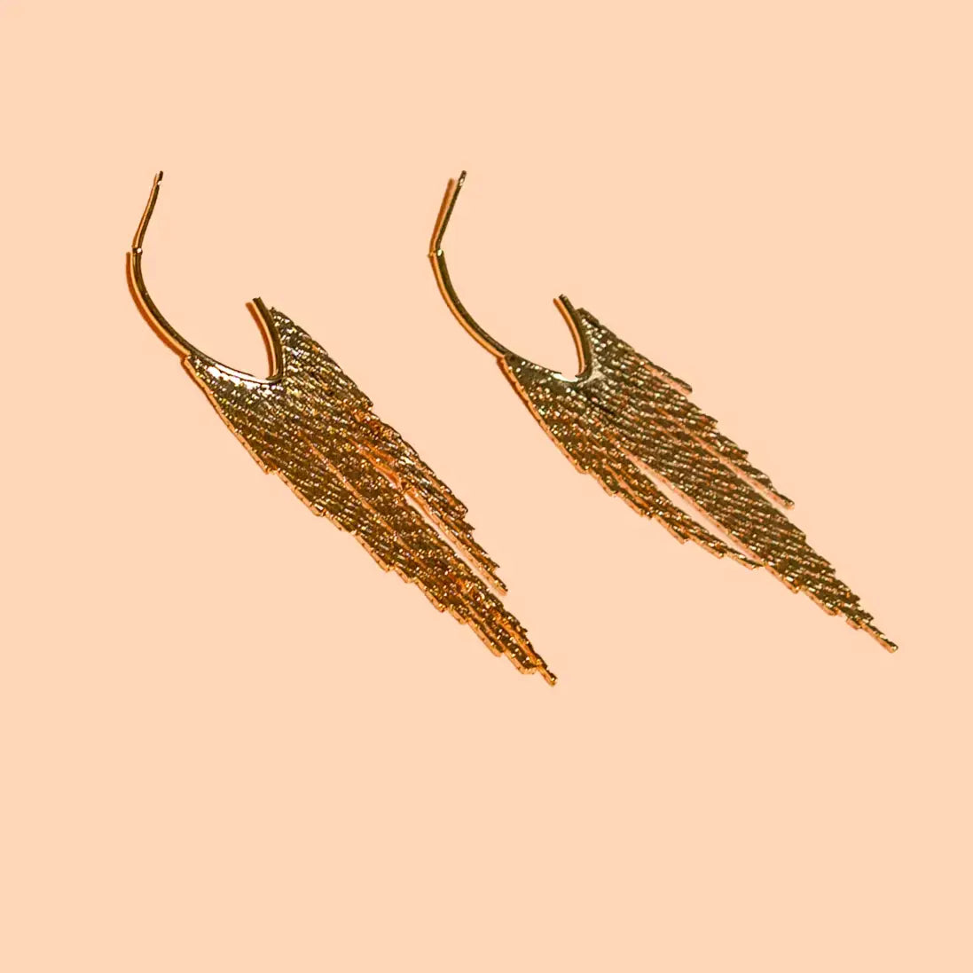earrings - liza hoops - 18k gold plated by peter and june
