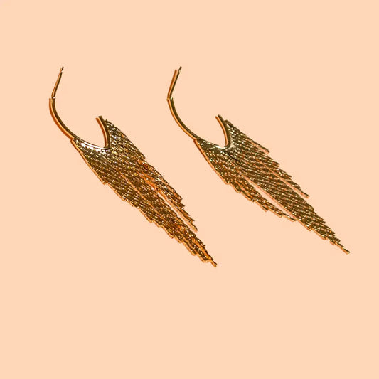 earrings - liza hoops - 18k gold plated by peter and june