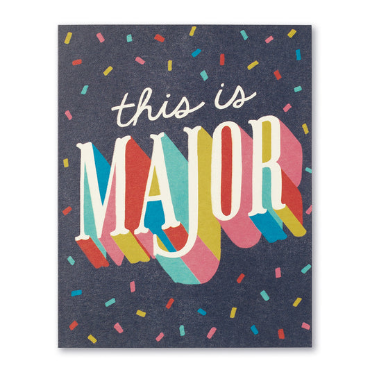 card - congrats - this is major by compendium