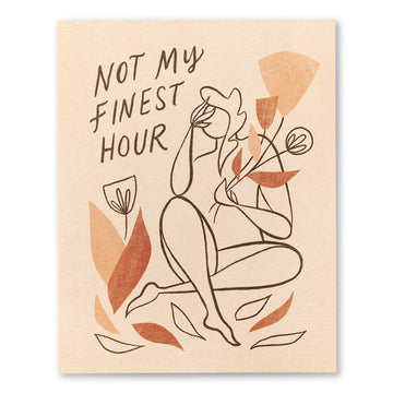card - sorry - not my finest hour by compendium