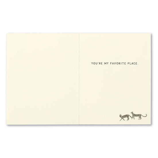 card - love - no matter where we go by compendium