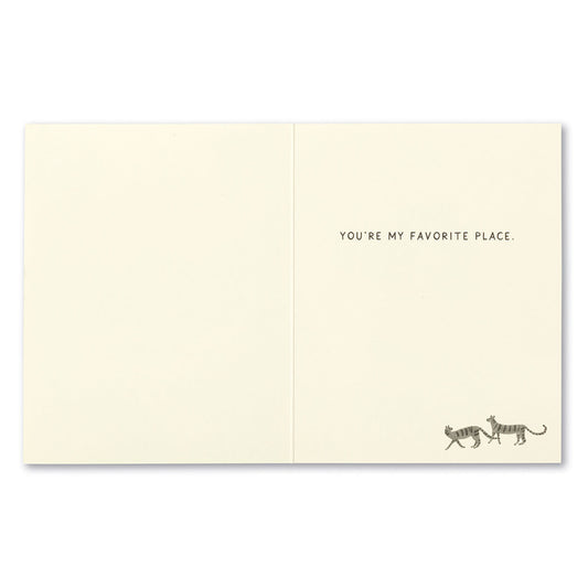 card - love - no matter where we go by compendium