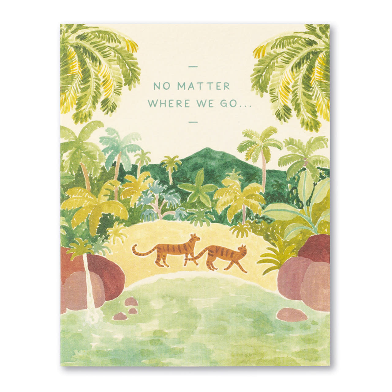 card - love - no matter where we go by compendium