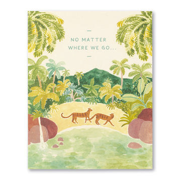 card - love - no matter where we go by compendium