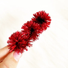 Hair Clip | Party Pom Tinsel | Red