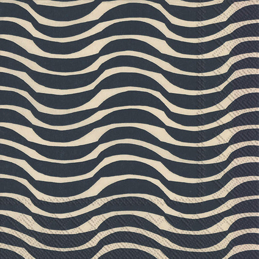 napkins - lunch - palko cream blue by boston international