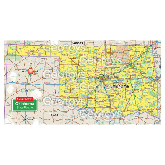 Puzzle | 70-Piece Magnetic | Oklahoma