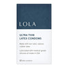 condoms - latex ultra thin - 12-count by lola