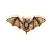 brooch pin - long eared bat by trovelore