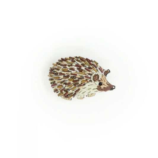 brooch pin - long-eared hedgehog by trovelore