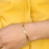 bracelet - twisted loom - 18kgp by peter and june