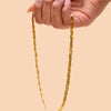 necklace - loom twist chain - 18kgp by peter and june