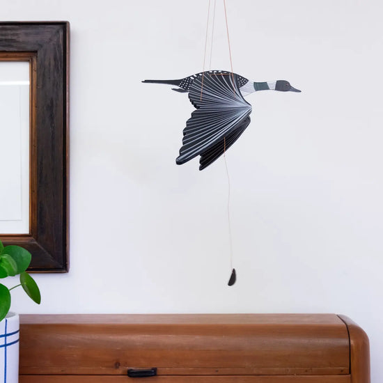 mobile - flying - loon by tulia's artisan gallery