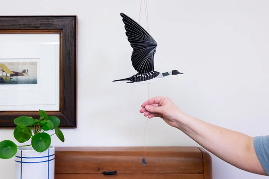 mobile - flying - loon by tulia's artisan gallery