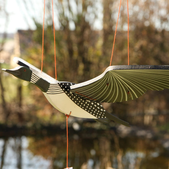 mobile - flying - loon by tulia's artisan gallery