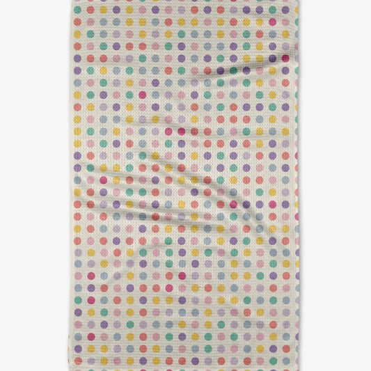 microfiber tea towel - lots of dots by geometry house