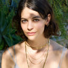 necklace - 4-layered snake chain - 18kgp by peter and june