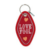 keychain - embroidered - love fool (clown) by patch ya later