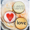 paperweight - crystal dome - love outline by ben's garden