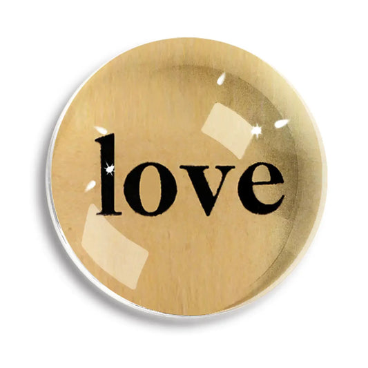 paperweight - crystal dome - love by ben's garden