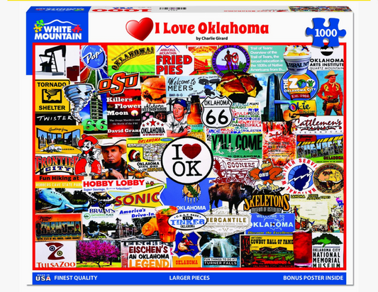 Puzzle | 1000-Piece | I Love Oklahoma