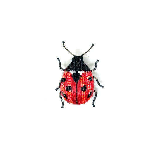 brooch pin - lucky lady beetle by trovelore