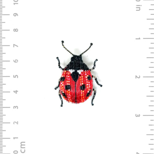 brooch pin - lucky lady beetle by trovelore