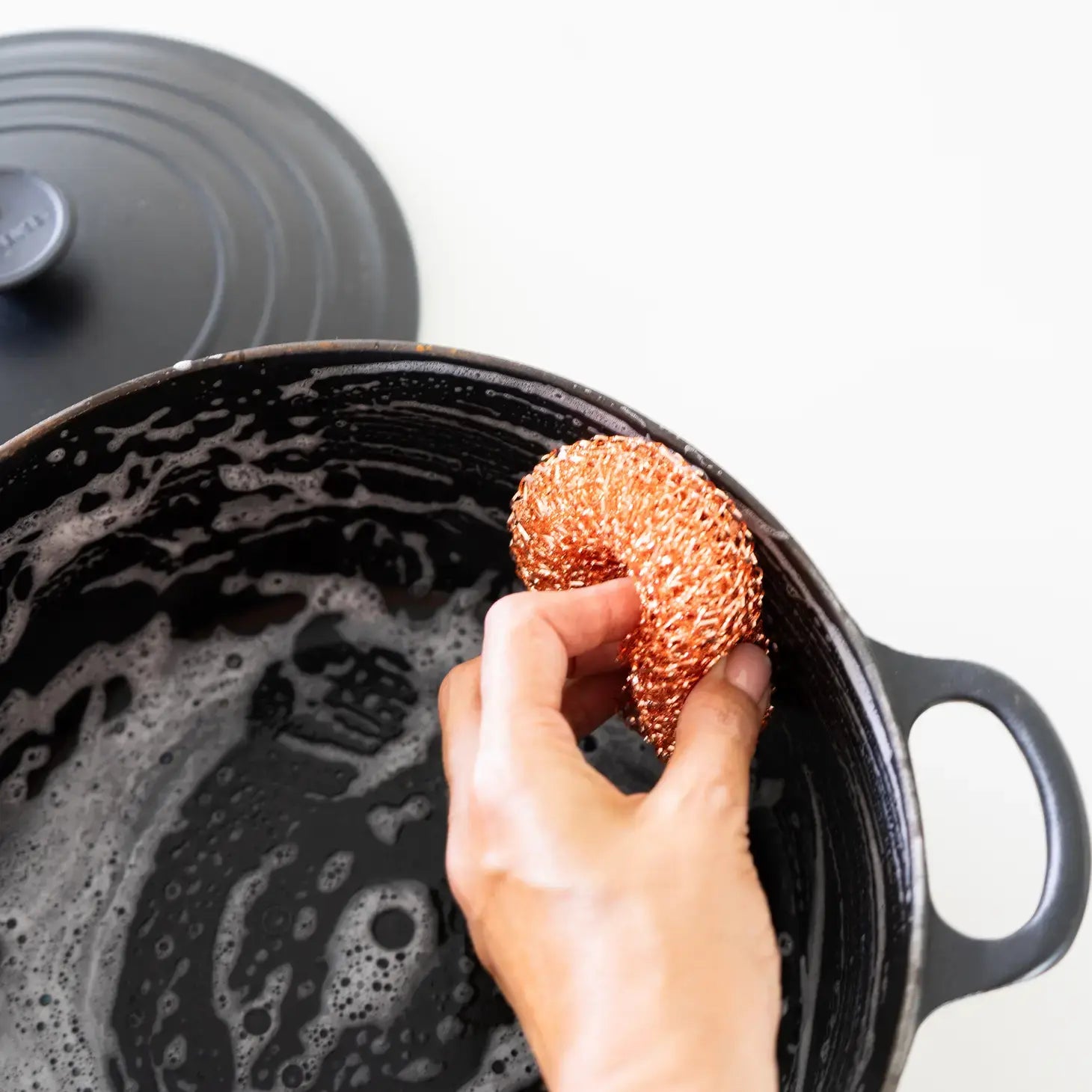sponge set - copper scrubbers - antimicrobial by full circle home