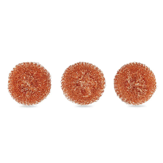 sponge set - copper scrubbers - antimicrobial by full circle home