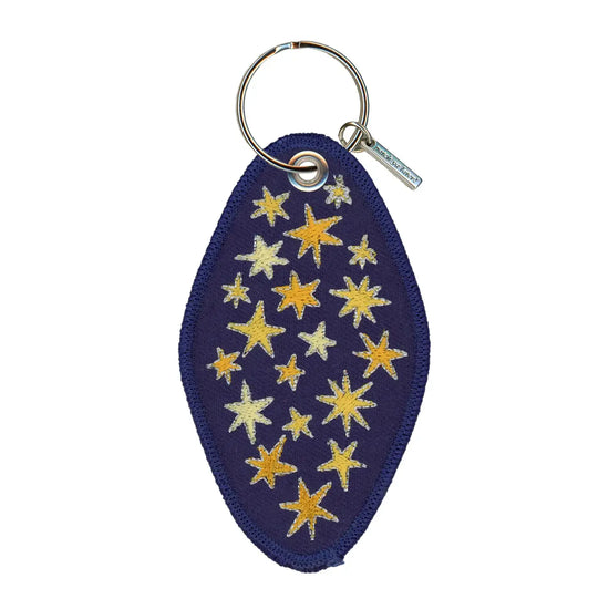 keychain - embroidered - lucky star by patch ya later