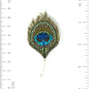 brooch pin - luminous peacock feather by trovelore