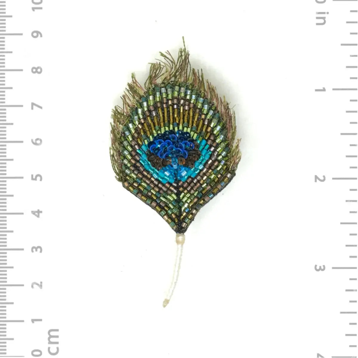 brooch pin - luminous peacock feather by trovelore