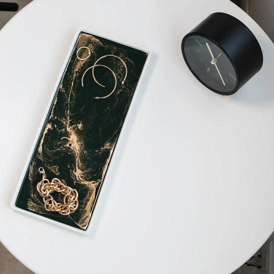 ceramic serving tray - jade green by lynn & liana serveware