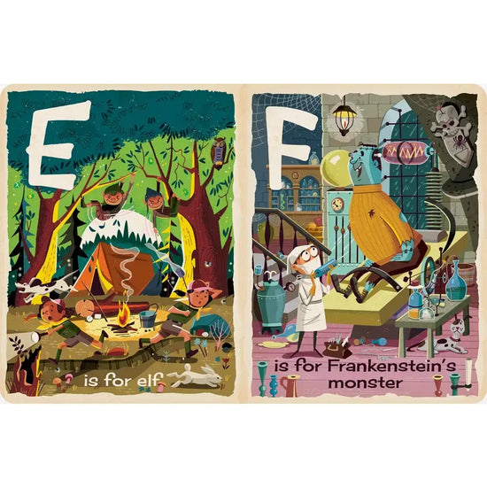 board book - alphabet - m is for monsters by gibbs smith