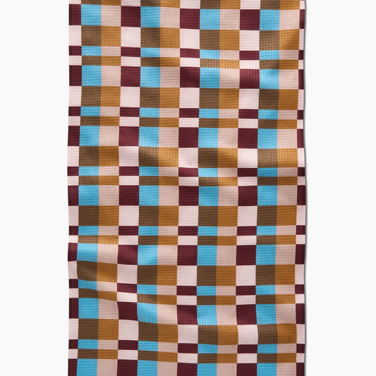 Tea Towel | Microfiber | Cozy Day Checkers