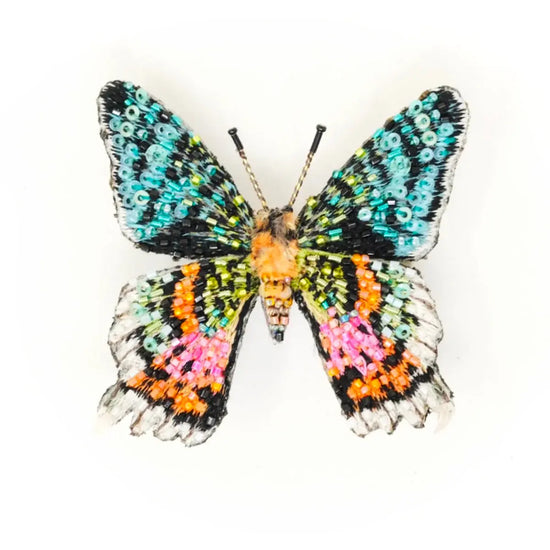 brooch pin - madagascar sunset moth by trovelore