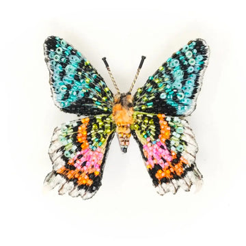 brooch pin - madagascar sunset moth by trovelore