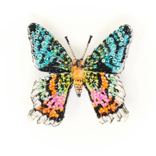 brooch pin - madagascar sunset moth by trovelore