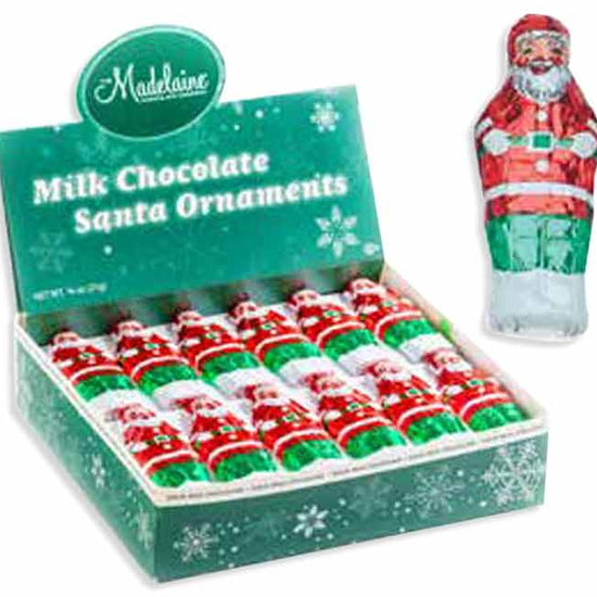 candy - santa "ornament" - milk chocolate by redstone foods inc