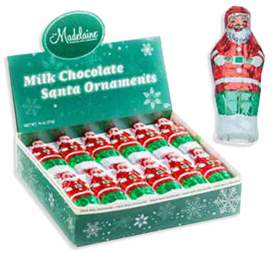 candy - santa "ornament" - milk chocolate by redstone foods inc