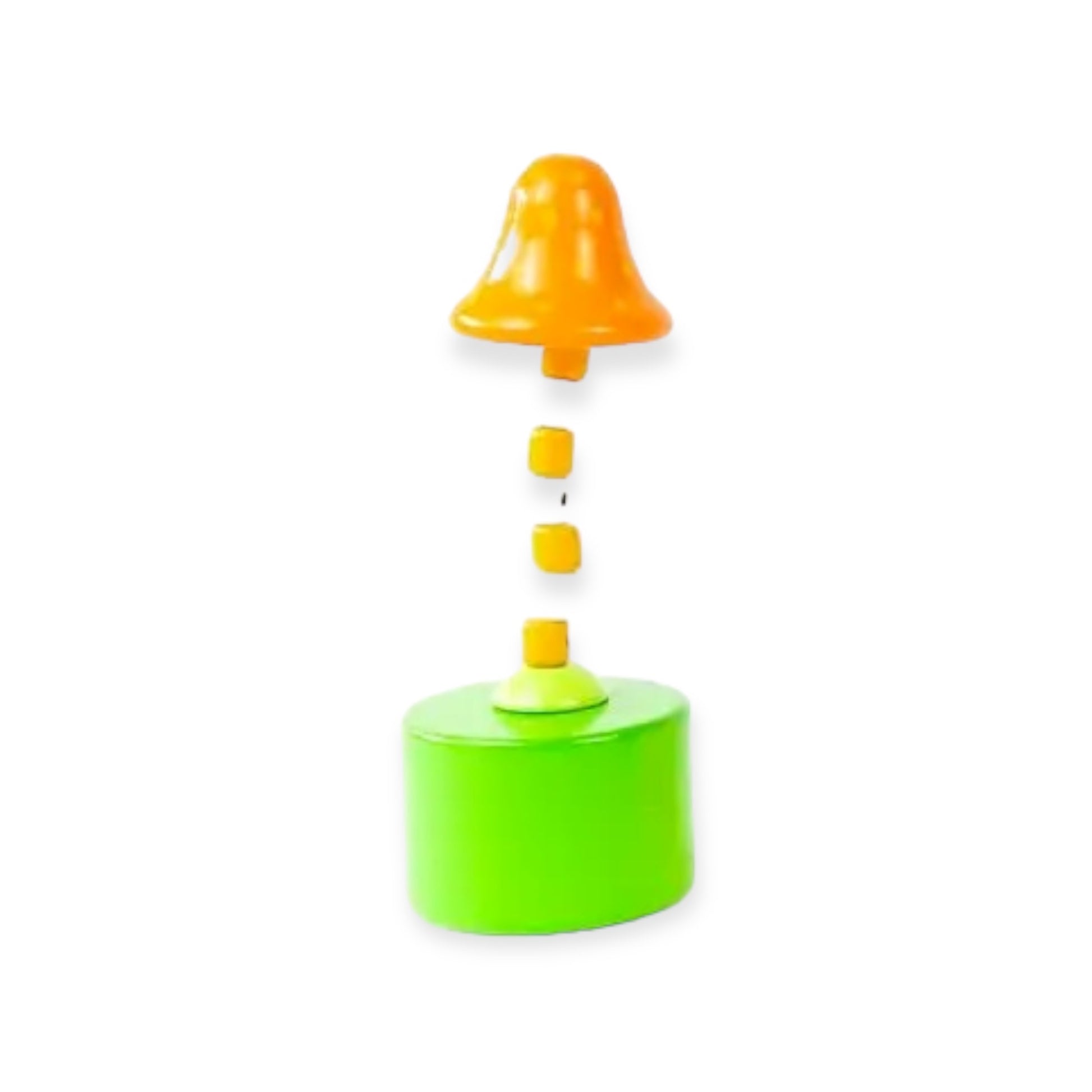 toy - push puppet - mushroom - top color by jack rabbit creations