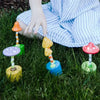 toy - push puppet - mushroom - top color by jack rabbit creations