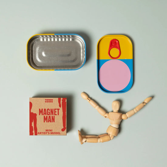 tinned goods - mini artist's model/mannequin - magnetic by block design