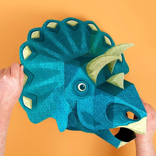 kit - 3d mask - triceratops by clockwork soldier