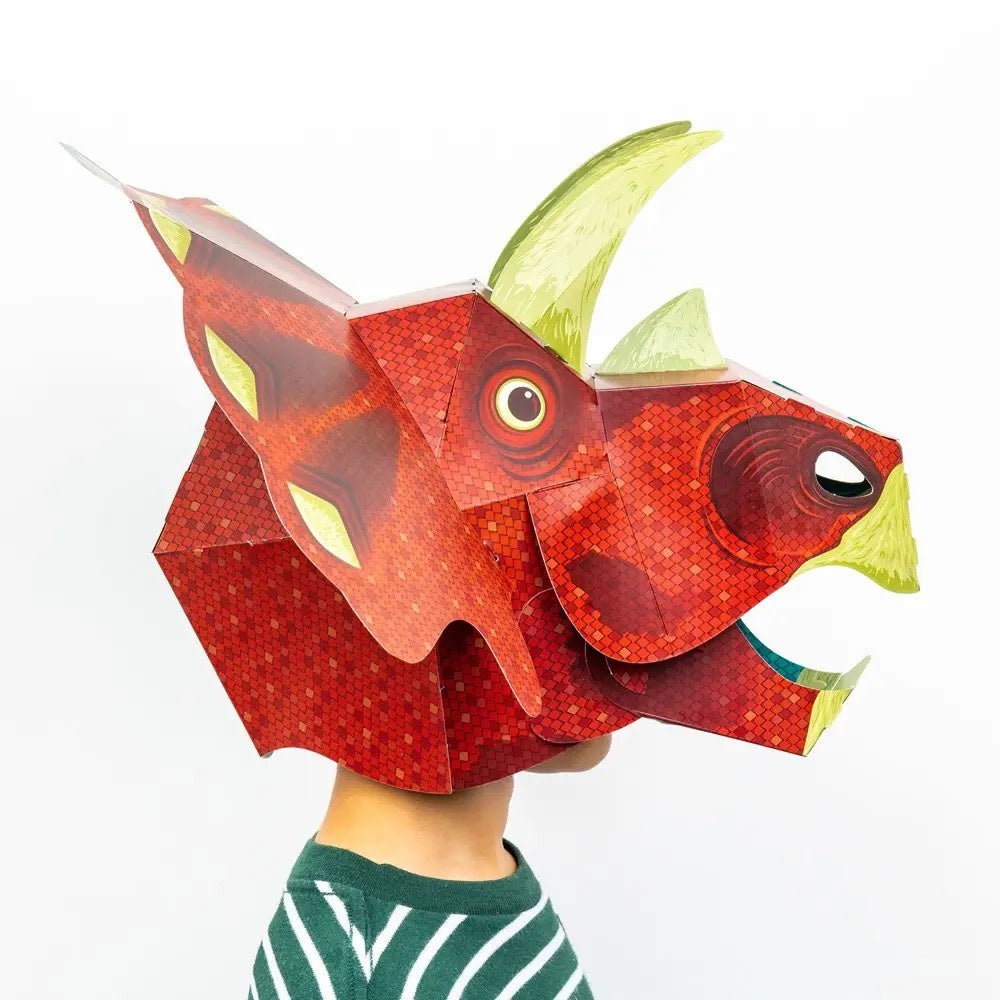 kit - 3d mask - triceratops by clockwork soldier