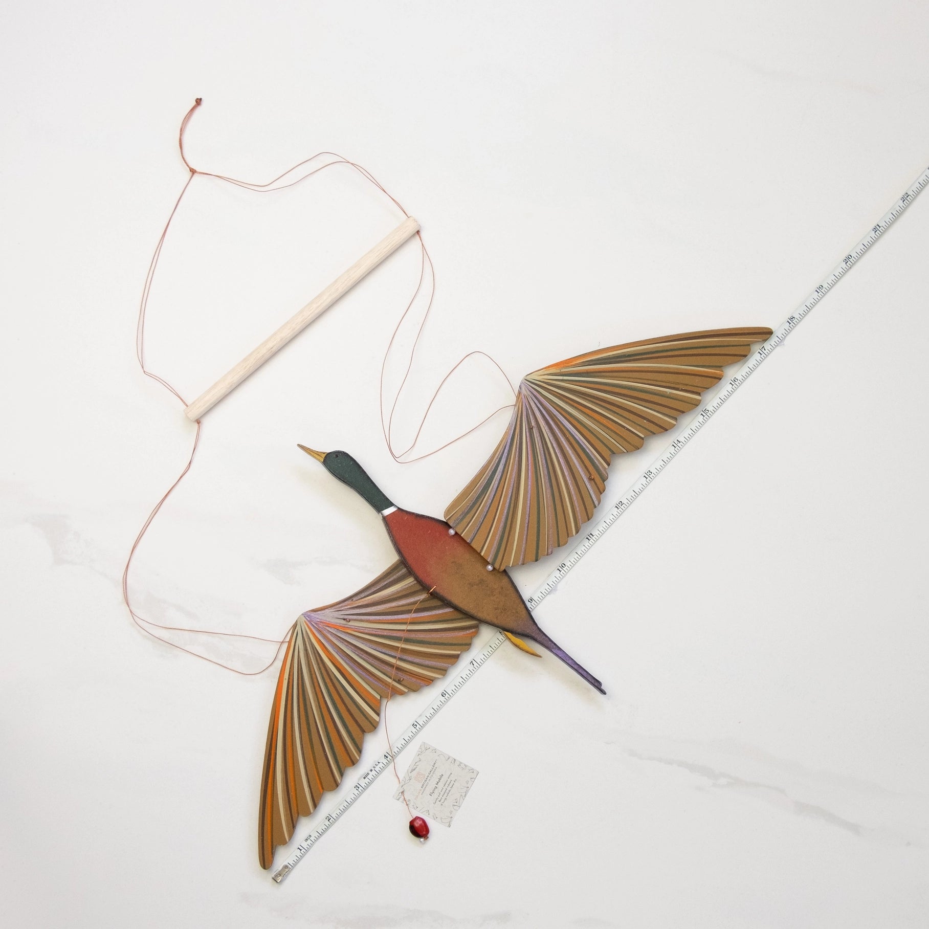 mobile - flying - mallard duck by tulia's artisan gallery